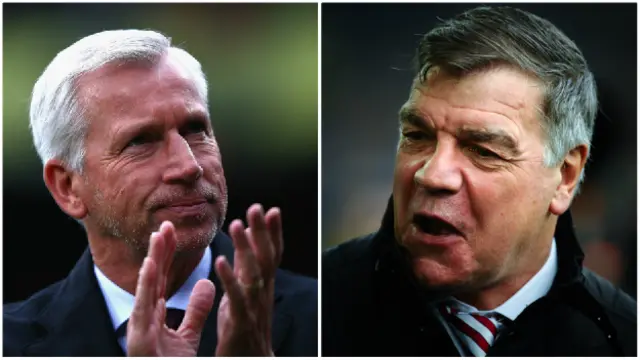 Alan Pardew and Sam Allardyce