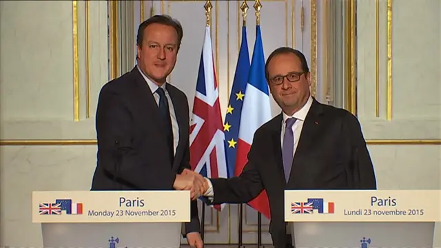 David Cameron and Francois Hollande