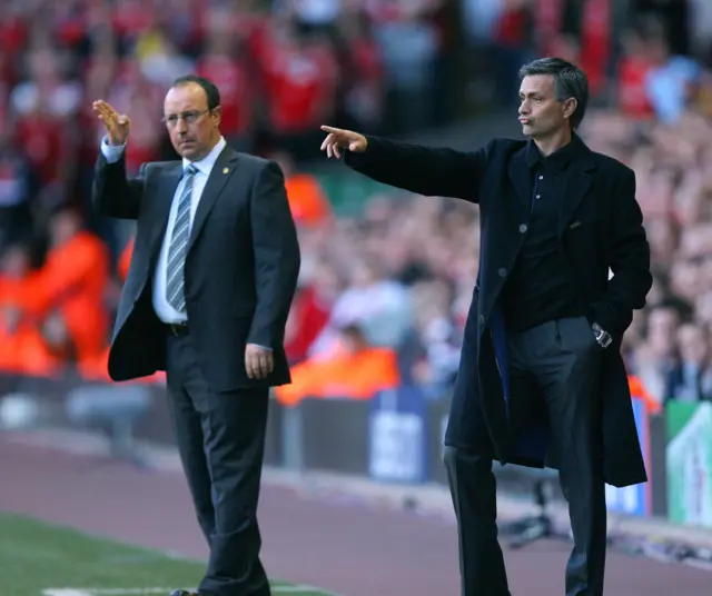 Rafa Benitez and Jose Mourinho