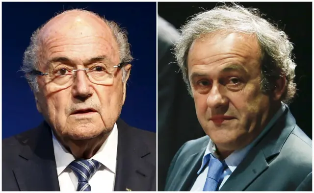 Sepp Blatter and Michel Platini