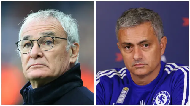 Claudio Ranieri and Jose Mourinho