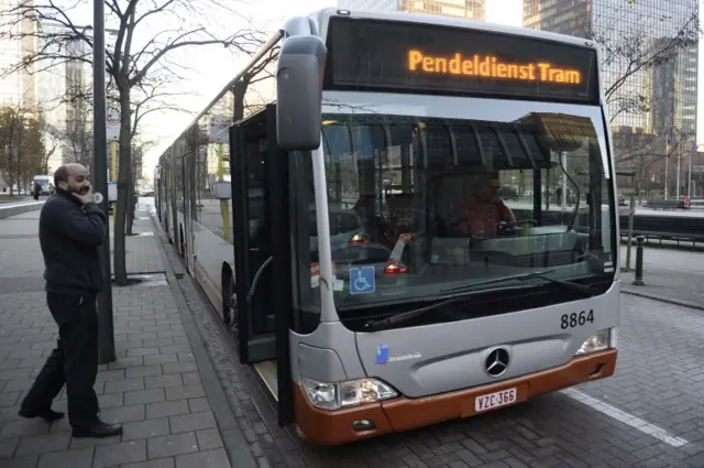 Buses are still running in Brussels