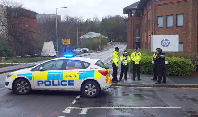 Police on Summerfield Street, Sheffield