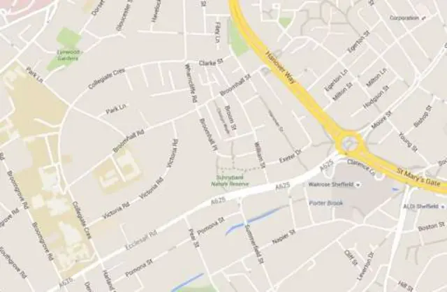 Map of Summerfield Street