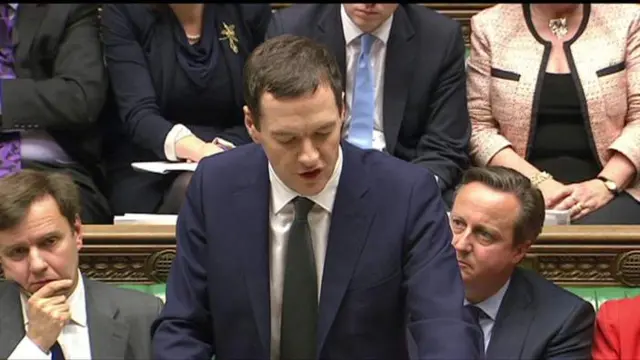 George Osborne delivering his Autumn Statement