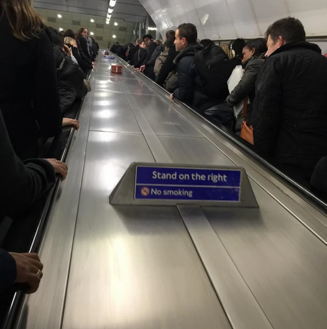 Escalator on the Tube