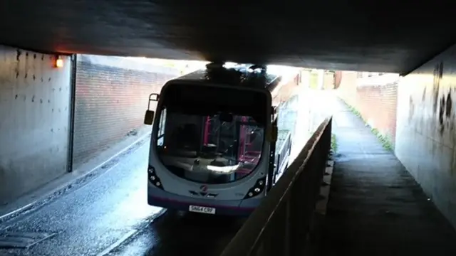 Bridge stuck under bridge in Acle