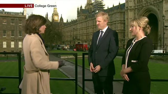 Shadow Treasury minister Rebecca Long-Bailey (right)