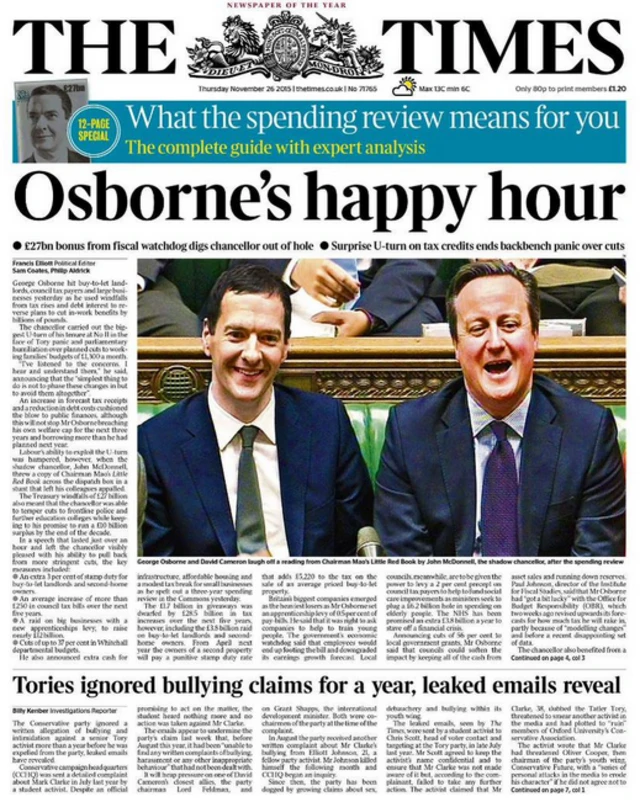 Times front page