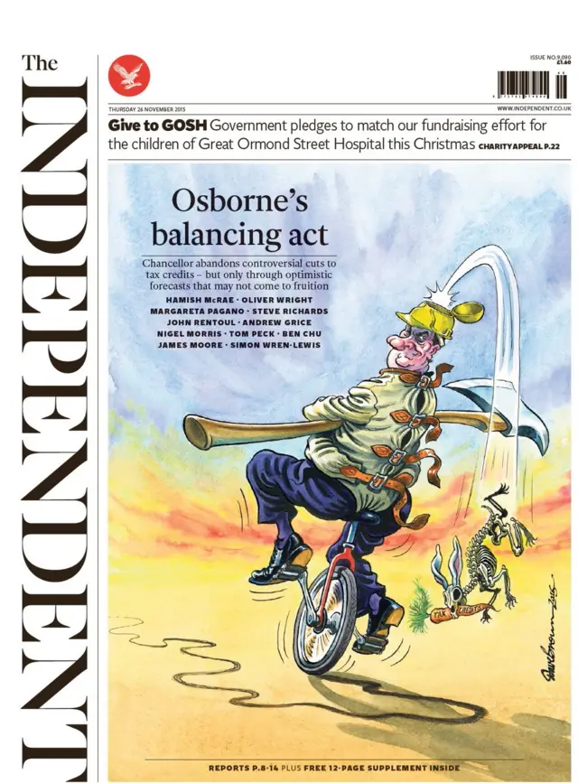 Independent front page