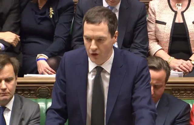 George Osborne in Commons