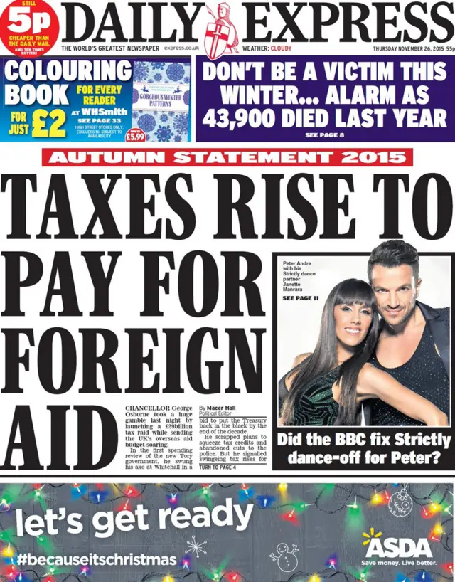 Express front page