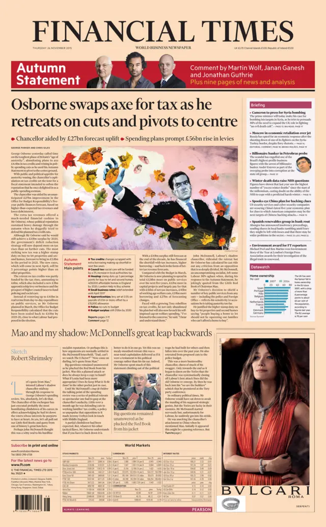 FT front page