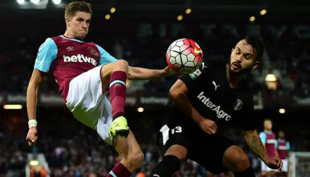 Reece Burke with his parent club West Ham United