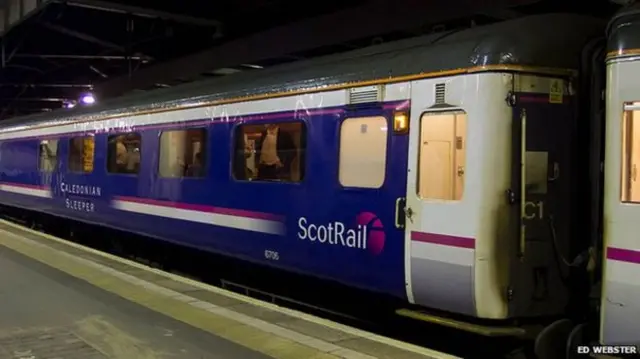 Caledonian Sleeper train