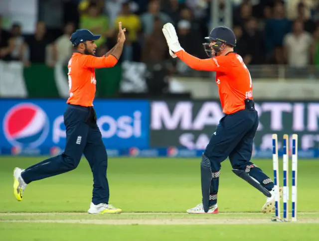 Adil Rashid and Sam Billings