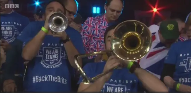 British fans at the Davis Cup final