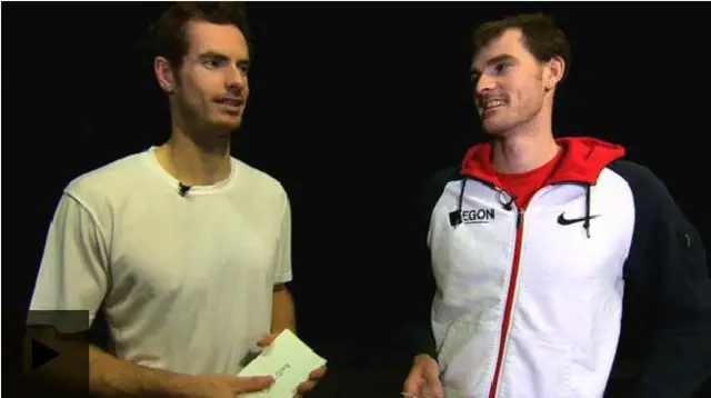 Andy Murray (left) with brother Jamie