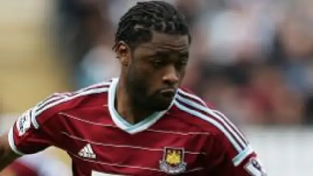 West Ham midfielder Alex Song