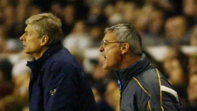 Arsenal manager Arsene Wenger (left) and Leicester boss Claudio Ranieri