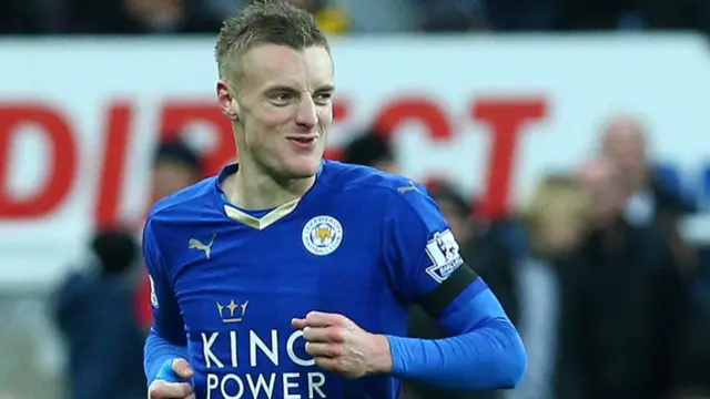 Leicester striker Jamie Vardy