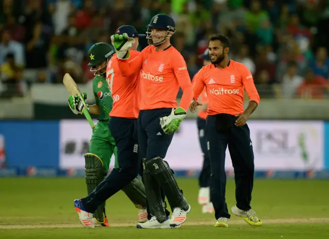 Buttler of England celebrates