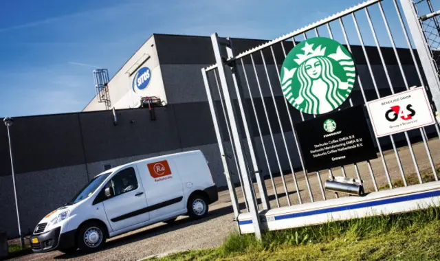 The headquarters of Starbucks in Amsterdam