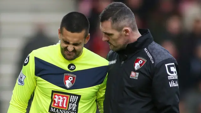 Adam Federici comes off injured