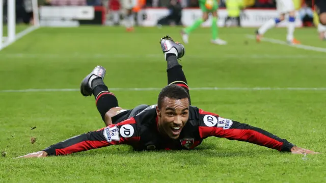 Bournemouth's Junior Stanislas celebrates