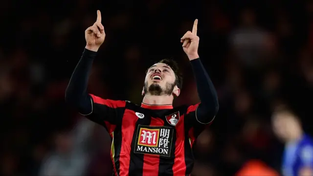 Adam Smith of Bournemouth celebrates