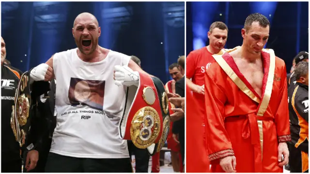 Tyson Fury and Wladimir Klitschko