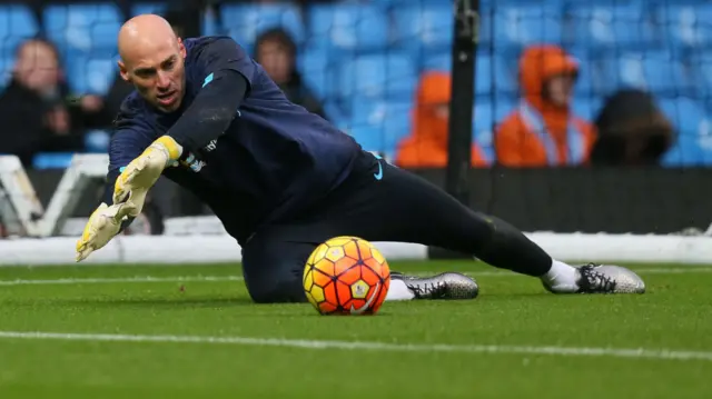 Manchester City's Wilfredo Caballero