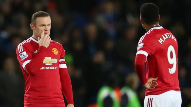 Wayne Rooney and Martial