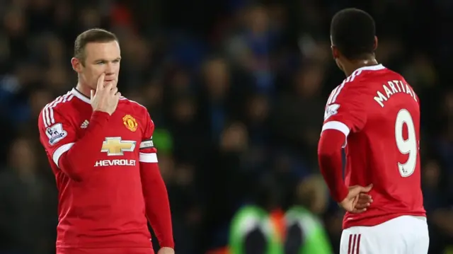 Wayne Rooney and Martial