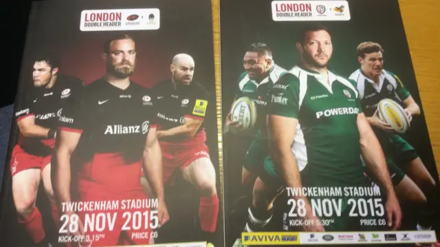 London double header programme