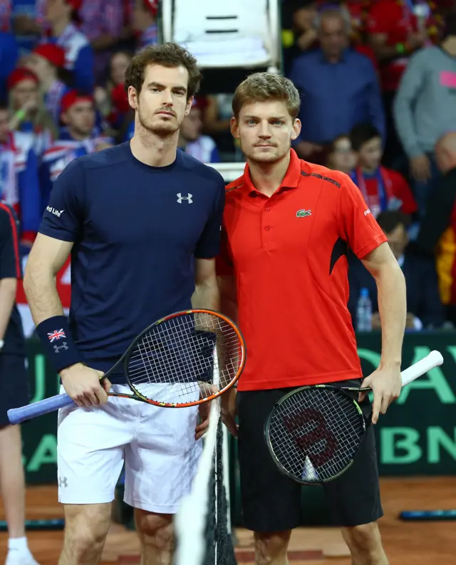 Andy Murray and David Goffin