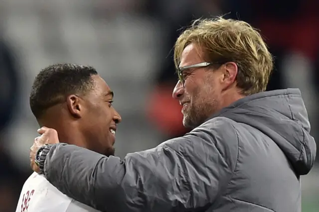 Jurgen Klopp and Jordon Ibe