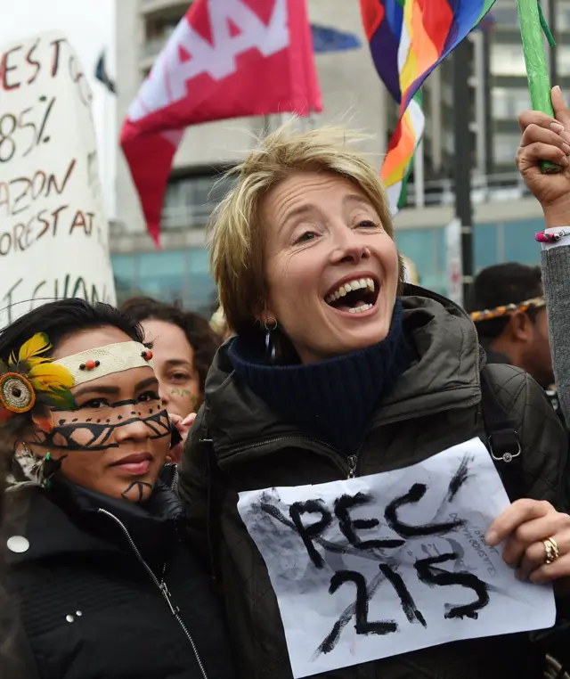 Emma Thompson at the march