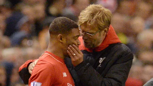 Jurgen Klopp and Jordon Ibe