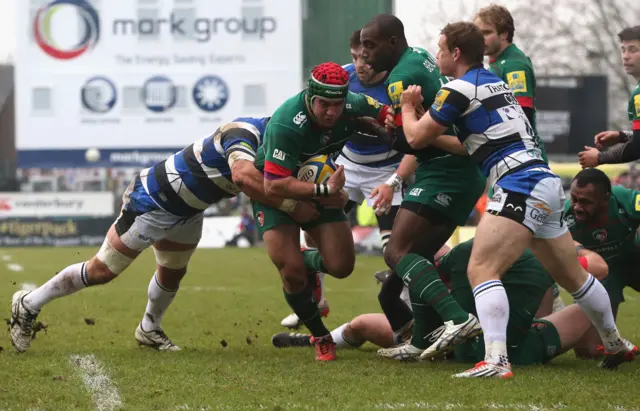 Leicester versus Bath at Welford Road