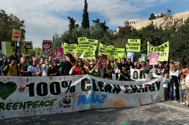 Climate march in Athens