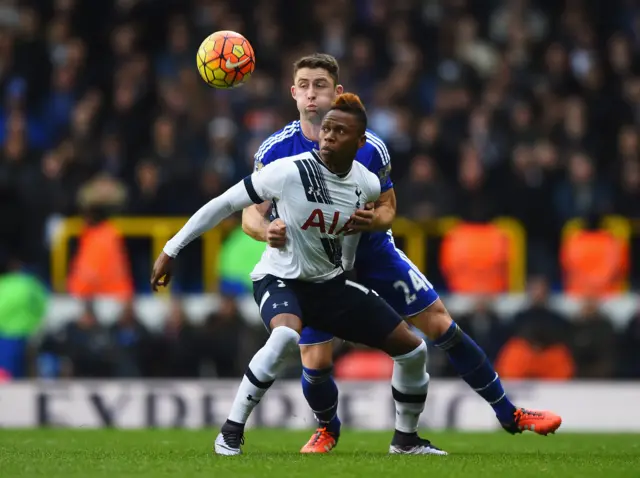 Clinton NJie and Gary Cahill