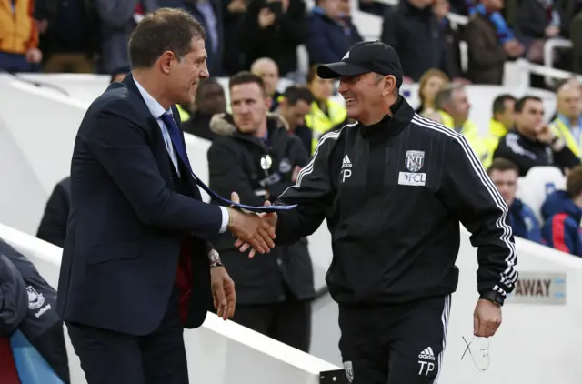 Slaven Bilic and Tony Pulis