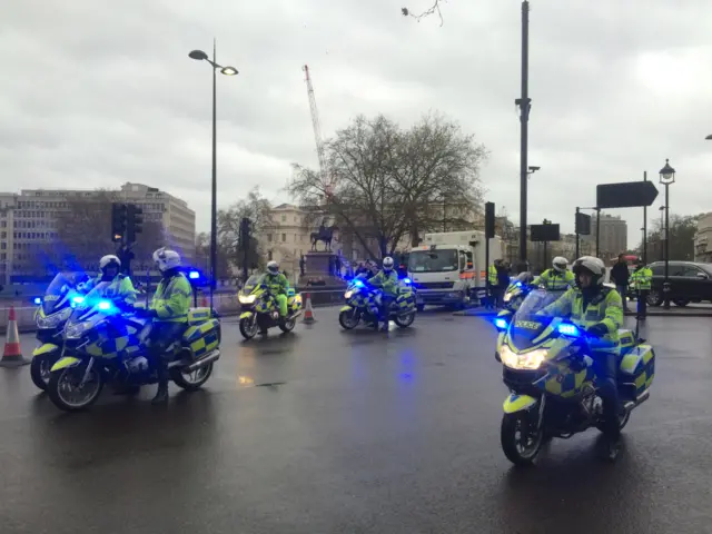 police on motorbikes