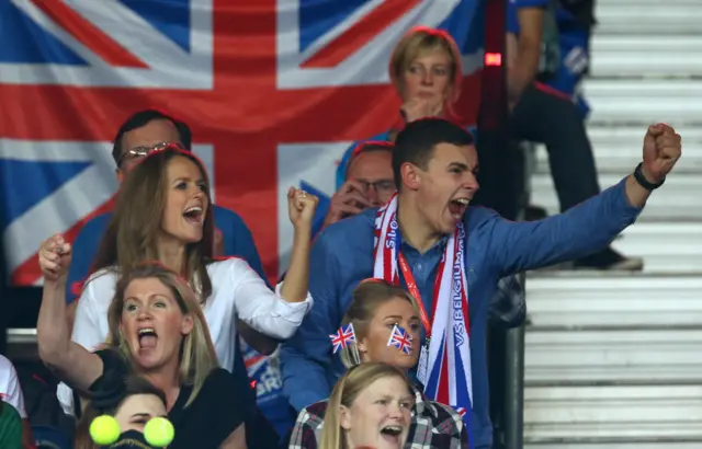 Kim Murray and Josh Murray celebrate