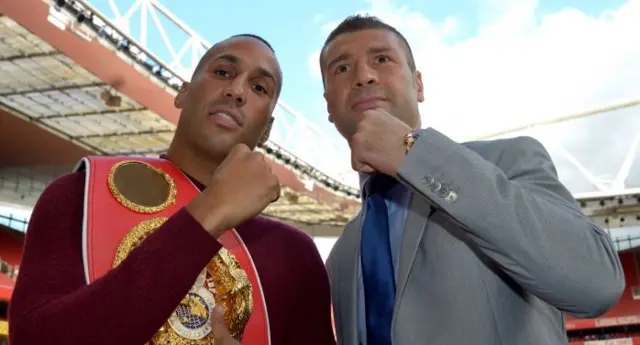 James DeGale and Lucian Bute