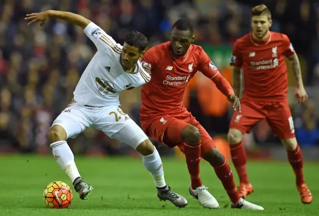 Kyle Naughton and Christian Benteke