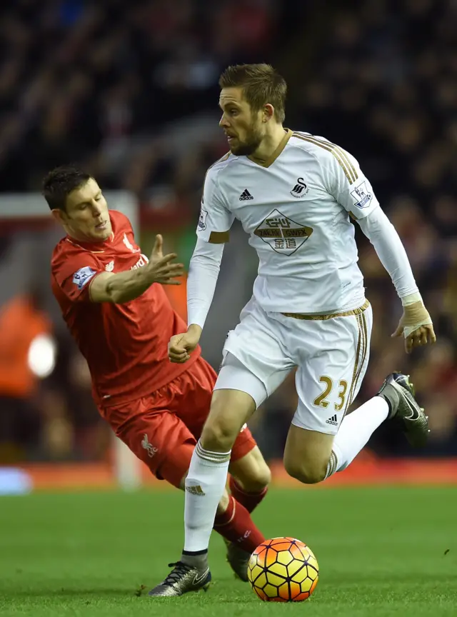 James Milner and Gylfi Sigurdsson