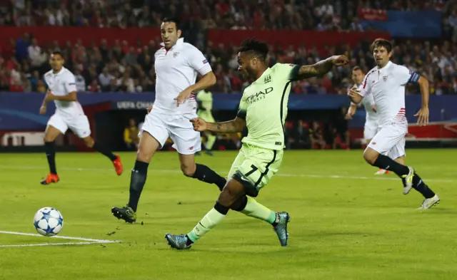 Raheem Sterling scores