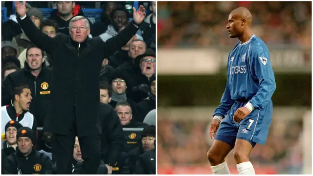 Sir Alex Ferguson and Winston Bogarde